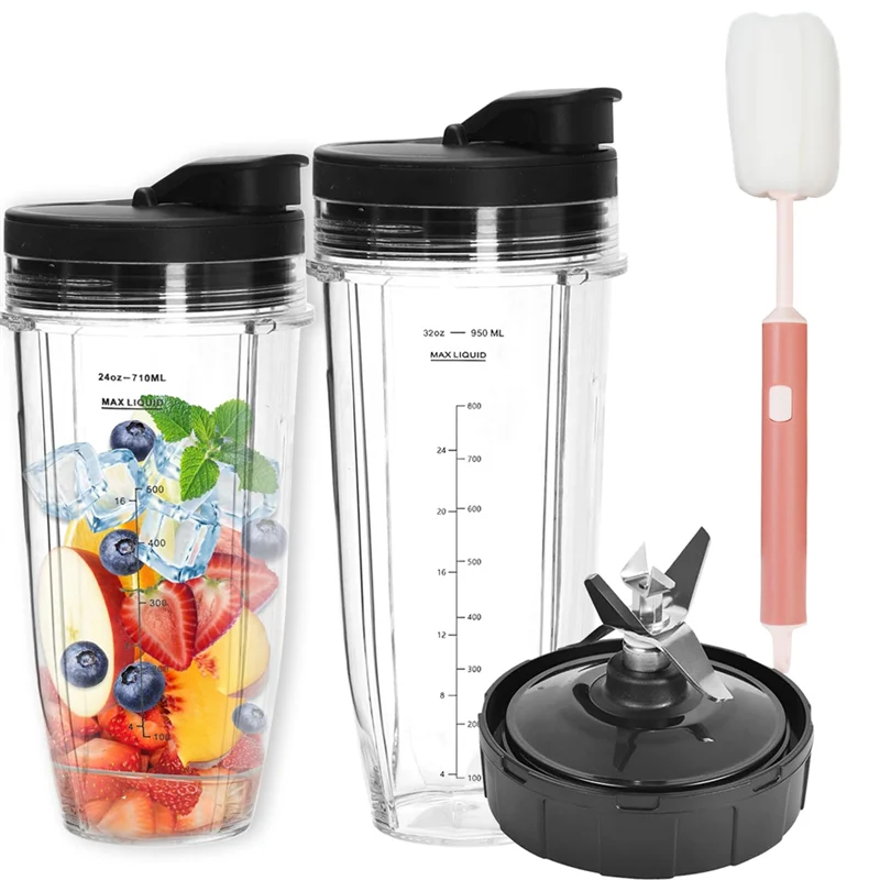 【Today Only@】Ninja Blender Cups Replacement Lender Cups Replacement Compatible For Nutri Ninja Blenders Ninja Blender Accessorie