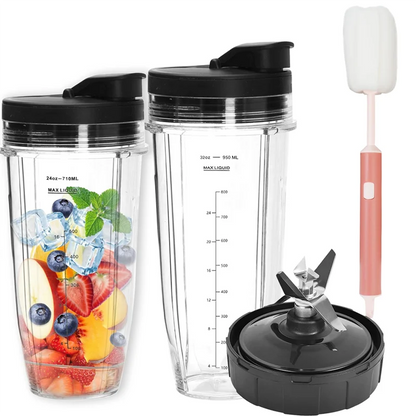 【Today Only@】Ninja Blender Cups Replacement Lender Cups Replacement Compatible For Nutri Ninja Blenders Ninja Blender Accessorie