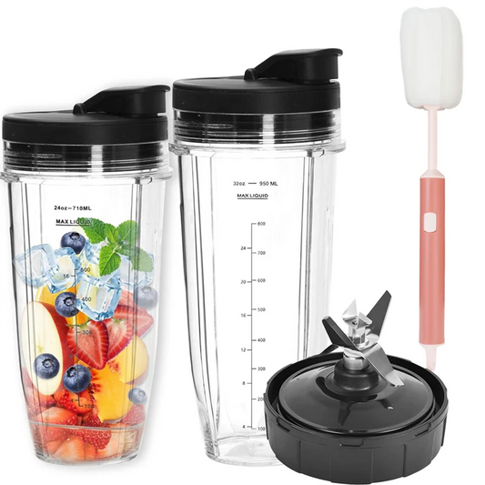 【Today Only@】Ninja Blender Cups Replacement Lender Cups Replacement Compatible For Nutri Ninja Blenders Ninja Blender Accessorie