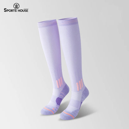 SPORT'S HOUSE Spring and summer long women's pressure socks Towel bottom non-slip high elastic compression sports socks