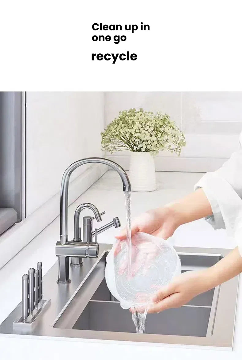 6Pcs Six-Piece Set of Fresh-Keeping Lids, Silicone Sealing Lids, Silicone Crisper Lids, Smiley Face Sealing Lids, Fresh-Keeping Lids