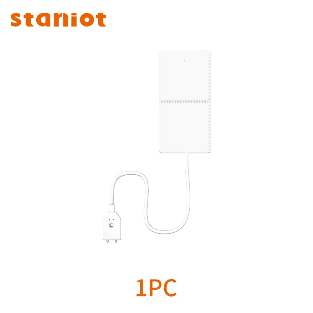 Staniot Tuya Smart Water Leakage Detector Compatible With Home Security Alarm System Support Low Battery Alarm Flood Sensor