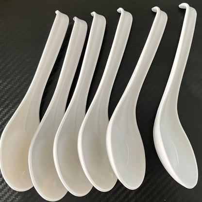 5pcs Soup Spoon Japanese rice Spoon Ramen wonton dumplings Japanese kitchen cutlery soup spoon  dinner spoon  serving spoon