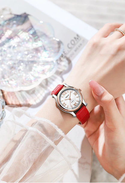 Crocus by Gk-Beck Original New Fashion Women's Watch Leather Strap Trendyy Quartz Watch Women's Watch