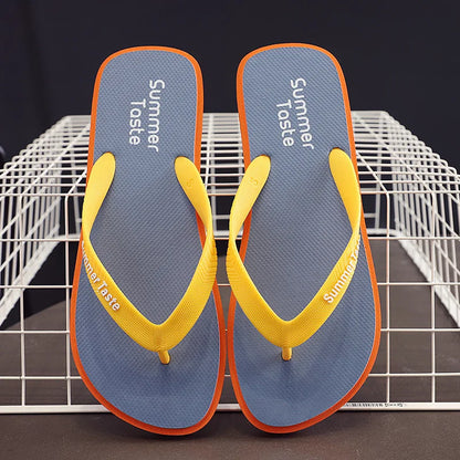 2022 Summer Flip Flops Men's Fashion Flip Flops Non Slip Bathroom Bath Slippers Beach Slippers Men Slippers Men Shoes
