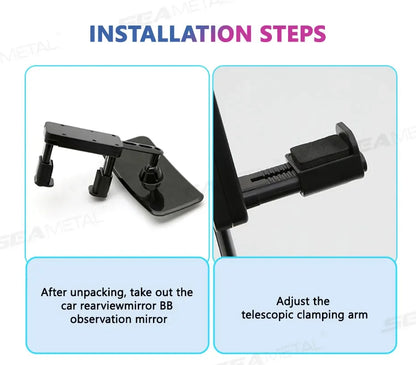 Baby Mirror Car Interior Rear View Mirror Clip Rear Facing Mirrors For Auto Safety Driving Kids Baby Monitor Angle Adjustable