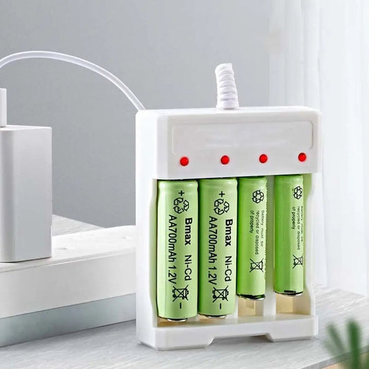 Charge Dock Auto Stop Charger AA Battery Batteries USB Charger Battery Charging Station Battery Charger Lithium Battery Charger