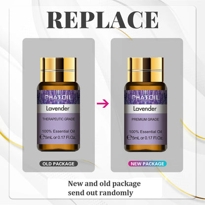 PHATOIL 15pcs Essential Oils Set Natural Plant Aroma Essential Oils Diffuser Eucalyptus Vanilla Mint Lavender Rose Tea Tree Oil