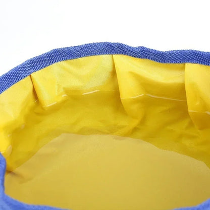1100ML Large Capacity Dog Drinking Water Container Foldable Dog Water Bowl Food Storage Bag Outdoor Hiking Folding Pet Bowl