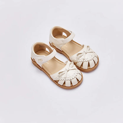Dave Bella Girls Beige Sandal Kids TPR Sole Shoes Children Summer Shoes Fashion Design Princess Birthday Party Sandal DB2248723
