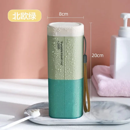 Travel Portable Toothbrush Toothpaste Holder Storage Case Box Organizer Household Storage Cup Outdoor Holder Bathroom Accessorie