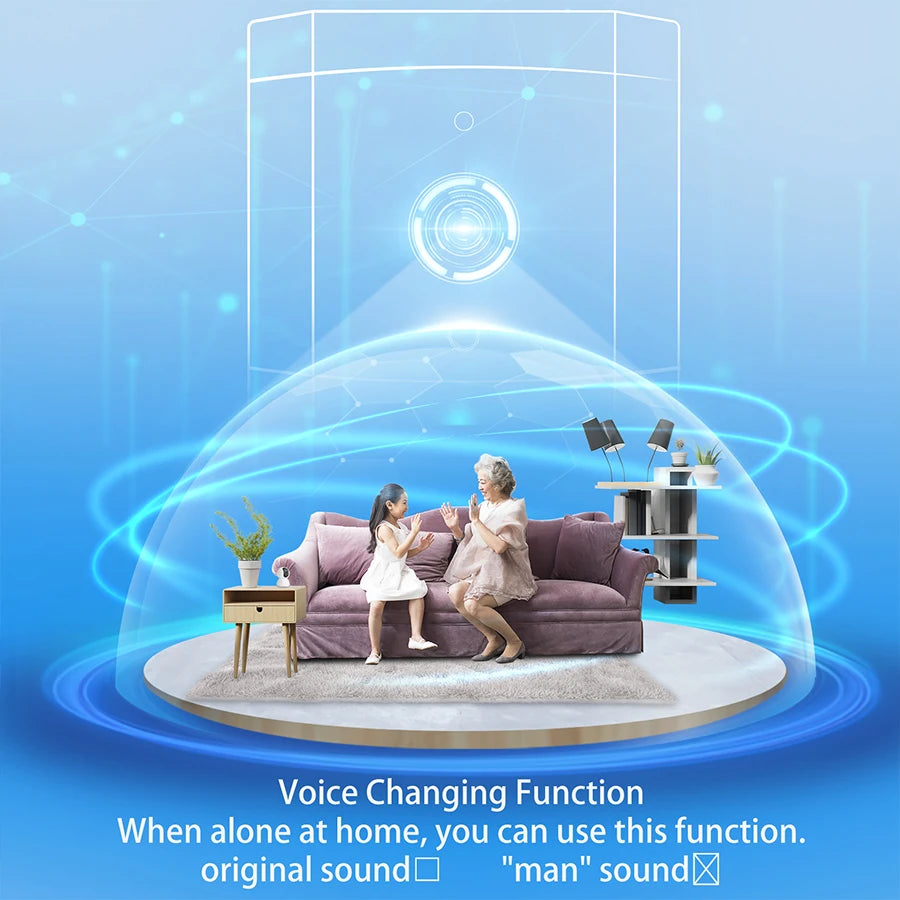 WiFi Doorbell One Way Wakeup Wireless Video Doorbell with Camera and Audio Suitable for Outdoor, Indoor Smart Home Doorbells