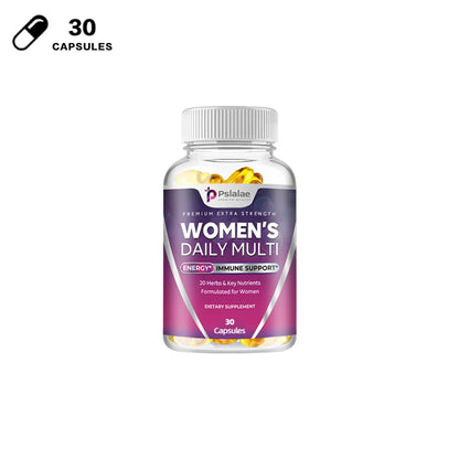 Women's Multivitamin Capsules Contain A Perfect Blend of Biotin, Calcium and Zinc To Support Immune Function and Energy