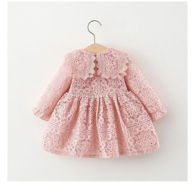 Spring Autumn toddler Girl Babys Clothes infant Lace Dress costume for newborn Girl clothing 1st Birthday Princess Dresses dress