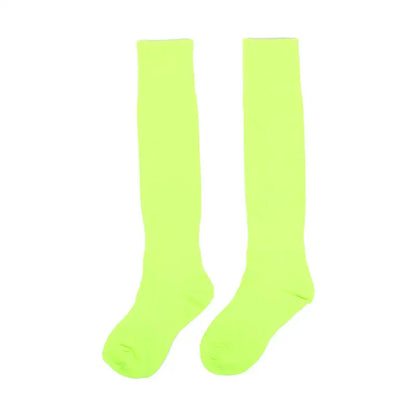 Football Sports Socks Long Knee Cotton Solid Color Kids Legging Stockings Soccer Baseball Ankle Adults Children Socks