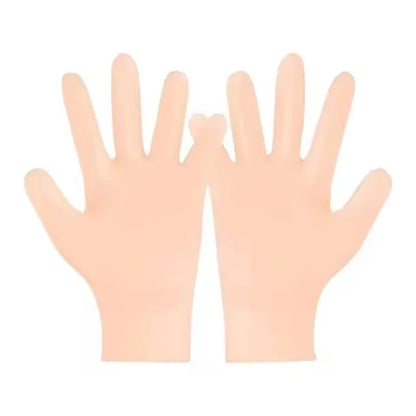 Silicone Skin Care 3-Piece Set - Reusable Moisturizing Mask Set, Gloves, Socks - For Face, Hands and Feet Dry, Cracked Skin, Set