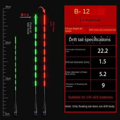 Ultra Sensitive Luminous Electronic Float Tail Electronic Floats Buoy Smart Float Top Gravity Induction Electronic Tail Drift