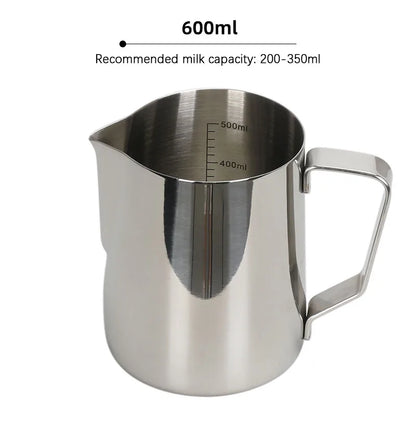 Coffee Milk Frothing Jug Latte Art Milk Frother Pitcher Stainless Steel Measurement Jug Espresso Barista Tool Coffee Accessories