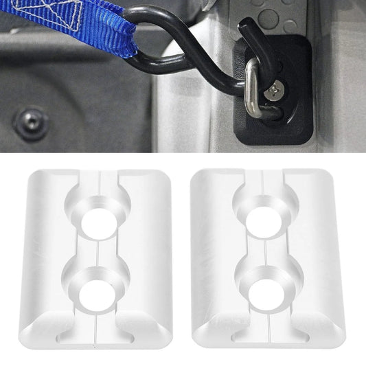 1 Pair of L Track Anchor Points Aluminium Alloy Square Tie Down Anchor Point for Airplane Motorhomes Ambulances Etc