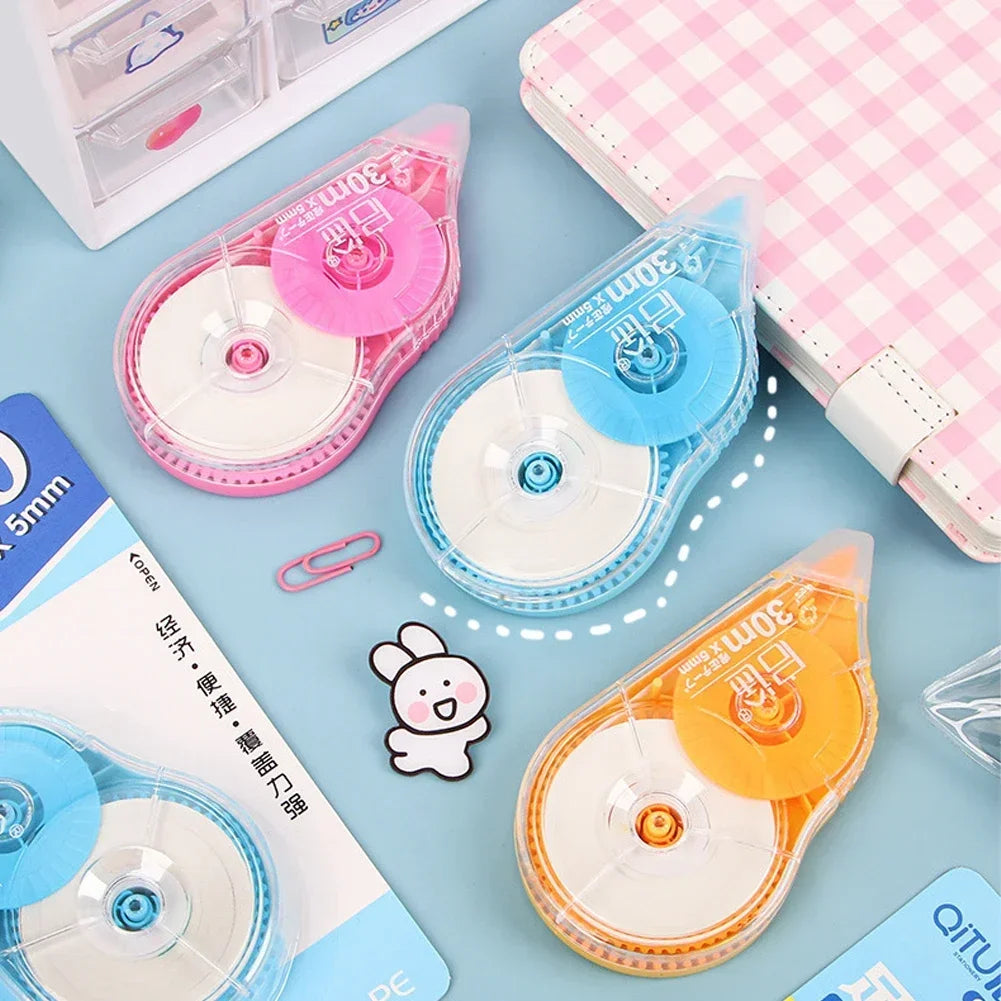 Mini White Correction Tape Multi-style Large Capacity Student Kawaii Error Correction Erasers Student School Stationery Supplies
