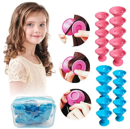 10pcs hair curler foam Hair Rollers Curlers Soft Silicone Hairstyle Roller Wave Formers DIY Curling Hair Styling Tools