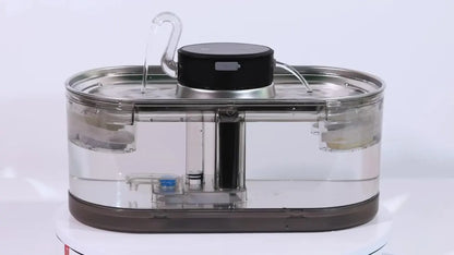 Stainless Steel Wireless Smart Cat Water Fountain 5000mah Pet Water Dispenser for Dog Cat Infrared Sensor Pet Drinkier Fountain