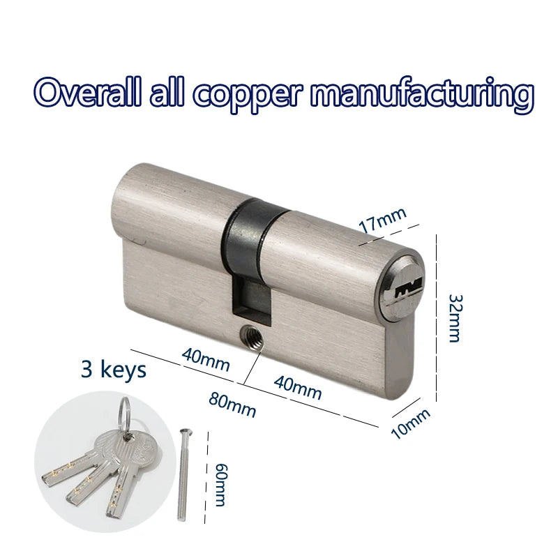 Indoor bedroom doors and windows 60 70 80 mm lock cylinder Smart door locks Electronic lock House door locks