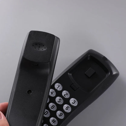 High Quality Landline Telephone with Mute and Redial Functions Easy Install Wall Phone Black/White