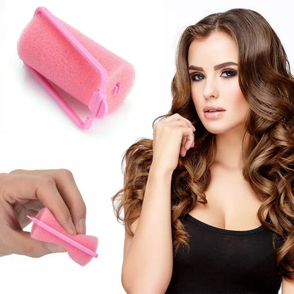 12pcs/Set Soft Sponge Foam Cushion Hair Rollers Curlers Salon Barber DIY Hair Curlers Rollers Hairdressing Tool Kit DIY Home 2cm