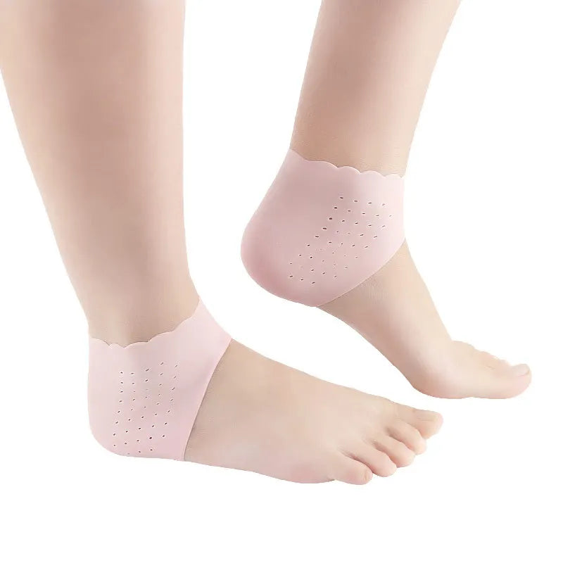 1 Pair Silicone Rubber Gel Socks Anti Cracking Liner Heel Socks Elastic Silicon Moisturizing Foot Skin Care Heel Foot Protection
