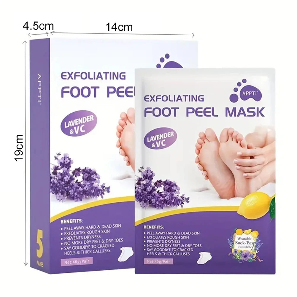 2-10pair Exfoliating Foot Mask Foot Care Tools For Remove Dead Skin Calluses Heel Crack Repair Pedicure Socks Foot Skin Care