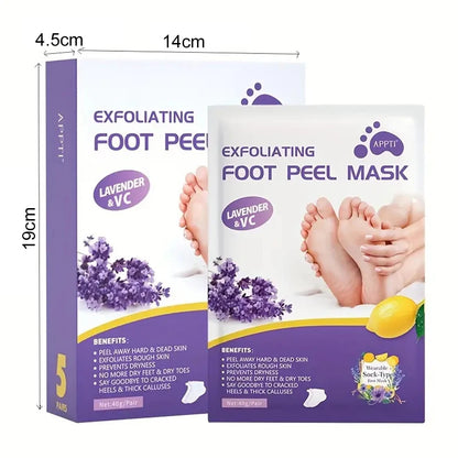 2-10pair Exfoliating Foot Mask Foot Care Tools For Remove Dead Skin Calluses Heel Crack Repair Pedicure Socks Foot Skin Care