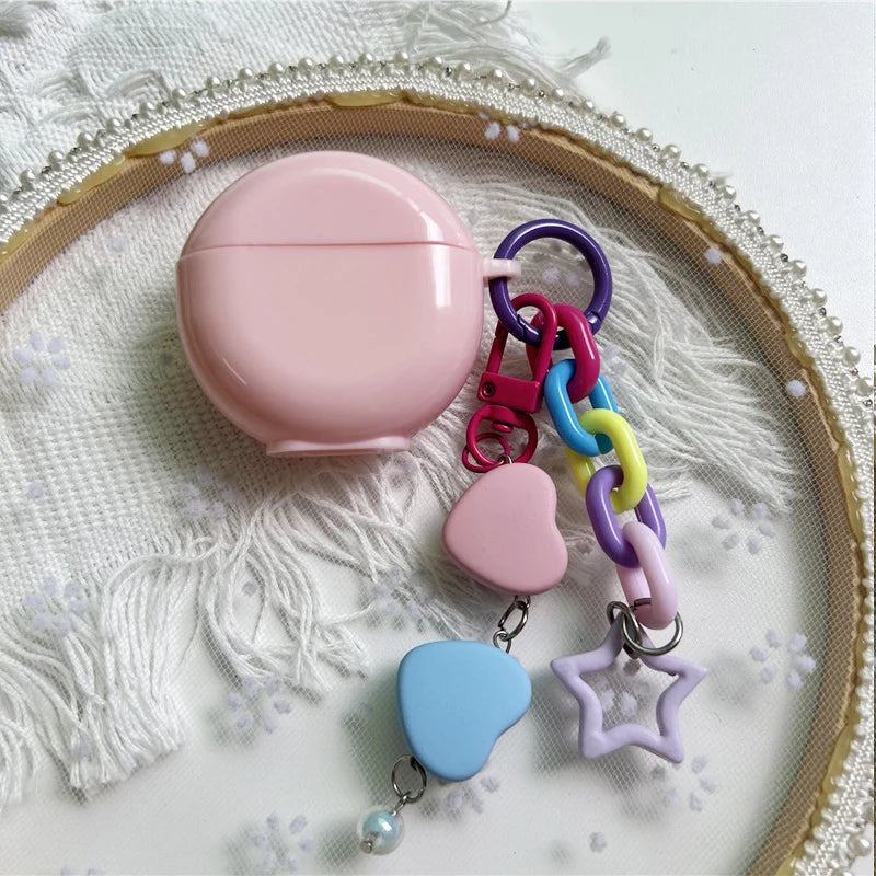 Cute Keyring Case for Lenovo HT38 Protective Cover Wireless Bluetooth Headphone Case for Lenovo HT38 Earbuds Cover