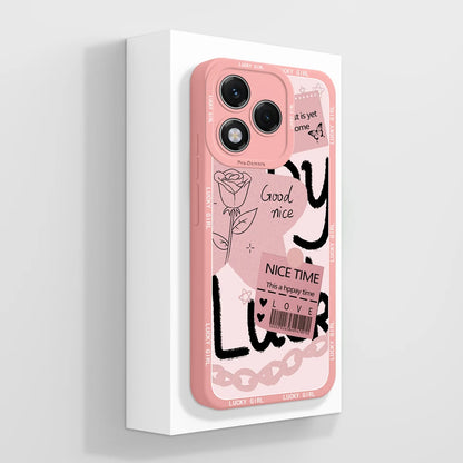 For Honor 400 Lite Case Simple Butterfly Soft Liquid Silicone Full Protection Back Cover For Honor 400Lite 5G Phone Protectors