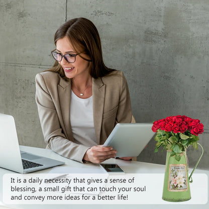 Tin Bucket Rustic Water Can Decor Decorative Toy Floral Containers Iron Farmhouse Retro Buckets