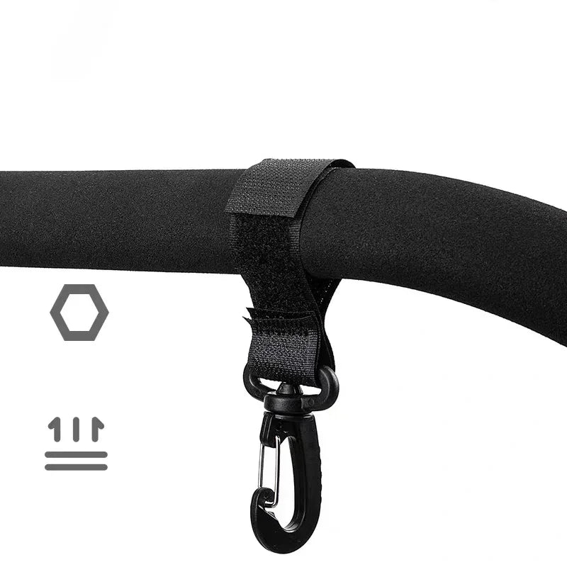 2/5pcs Organizer Diaper Bag Shopping Pram Hook Buckle Stroller Hanger Stroller Hooks Buckles Clip Aluminum Alloy Carabiner Cart