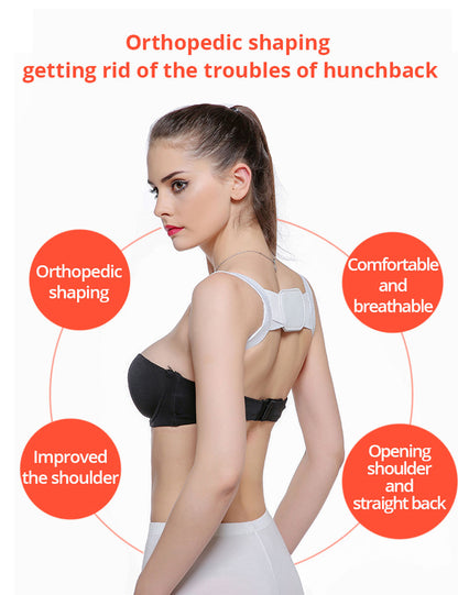 Adjustable Posture Corrector Back Support Shoulder Belt Rectify Straighten Correction Spine Corrector Health Postural Fixer Tap