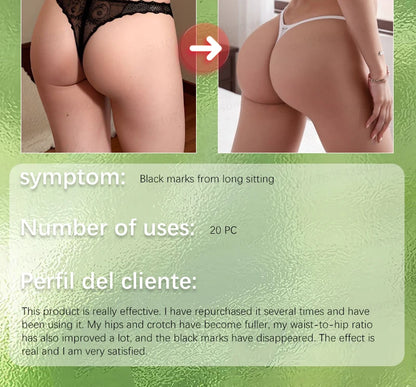 Sexy body care, silky, plump and elastic