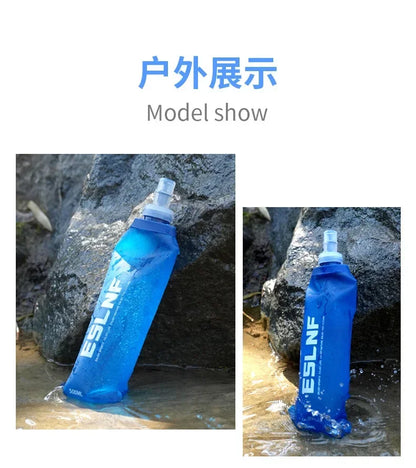 500ml Outdoor Sport Camping Running Sport Bicycle Soft Water Bottle Folding TPU Soft Flask Water Bag