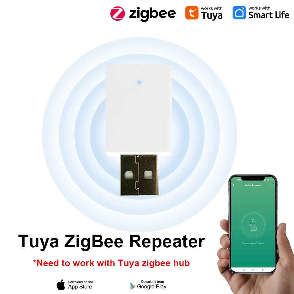 Tuya ZigBee USB Signal Repeater Signal Amplifier Extender for Smart Life ZigBee Gateway Smart Home Devices Assistant Automation