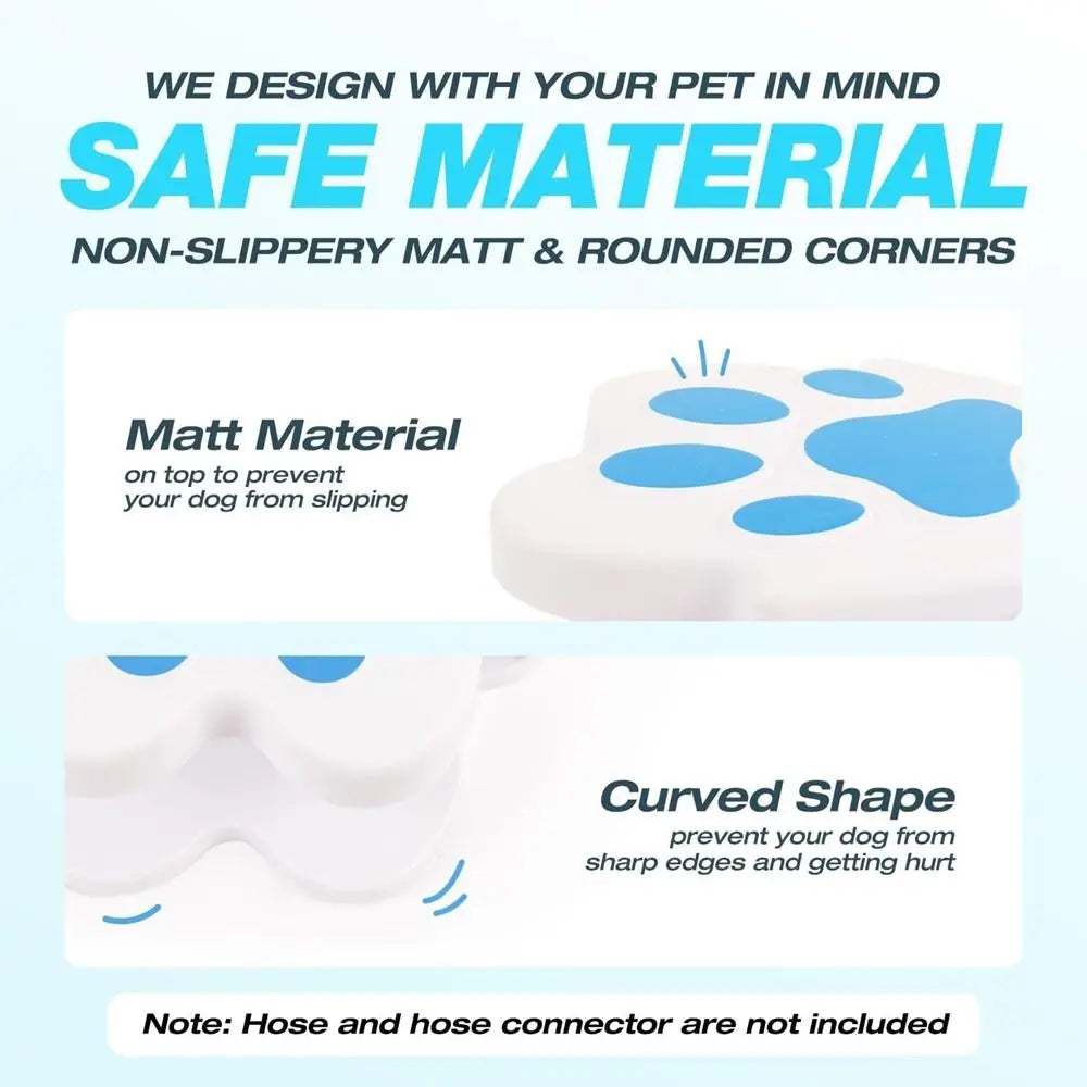 Unique Claw Shape Paw Activated Pet Sprinkler Interactive Funny Puppy Water Dispenser Plastic Pet Water Fountain Outdoor Use