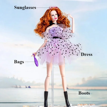 Fashion supermodel Doll Elegant Dress Casual Wears DIY Accessories Princess Dresses Suit Jeans Pants Set