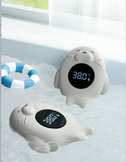 Baby bath thermometer Tub Temperature Monitor Hot Cold Water Resistant Temperature Warning Monitor Upgraded Sensor LED display