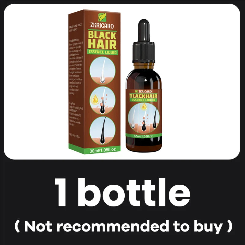 Grey hair serum for men and women, from white to black