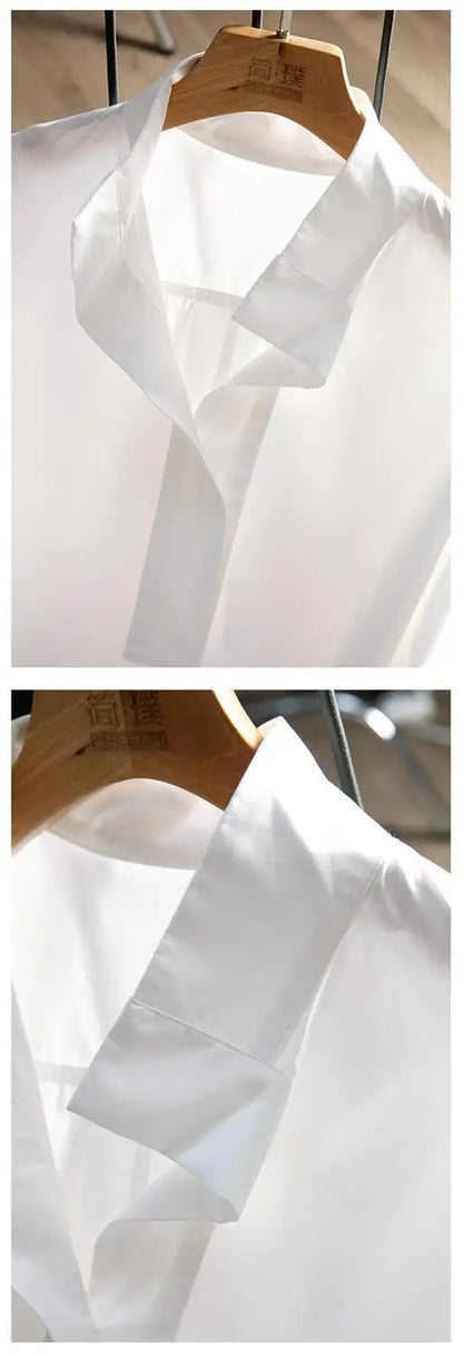 Fashion Have Style Temperament Solid Color Blouse Women New 3/4 Sleeve Classic Korean Bat Style Lady All-match Pullover Shirt