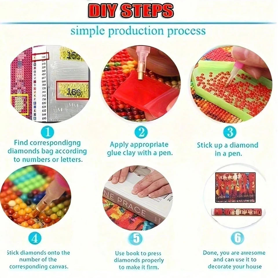 Diamond Embroidery Girl 5D DIY Diamond Painting Garden Portrait Cross Stitch Flower New Year Gift Home Décor