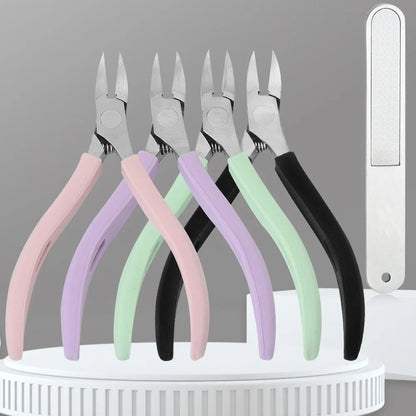 Stainless Steel Cuticle Nipper Professional Remover Scissors Finger Care Manicure Nail Clipper Dead Skin Tools Gold and Sliver