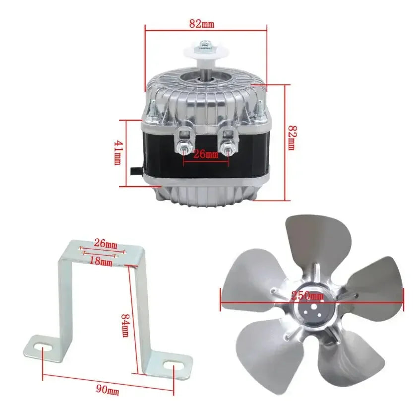 25W 35W 40W 60W 75W 100W motor for refrigerator cooling and condensation use freezer condenser fan motor