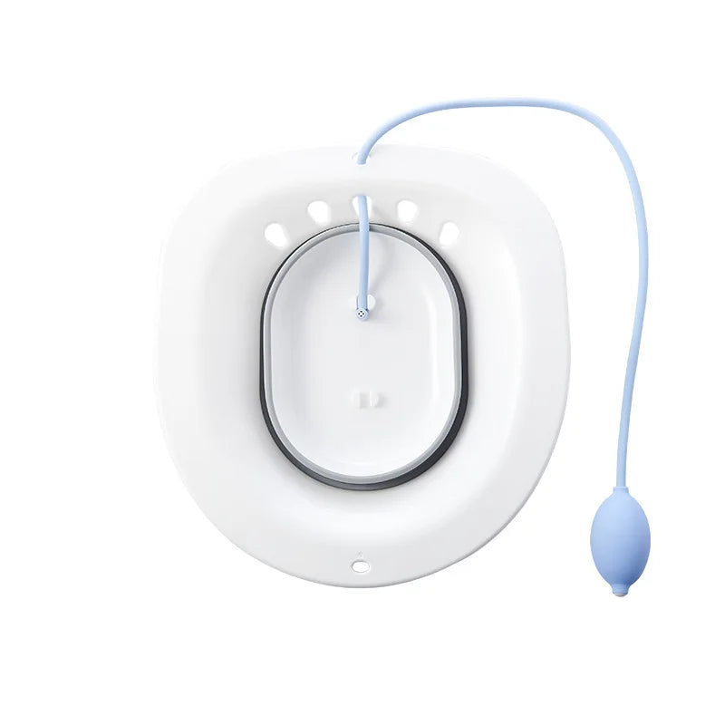 Sitz Bath, Sitz Bath for Hemorrhoids, Sitz Bath for Toilet Seat, Postpartum Care, Sits Bath Kit for Women, Collapsible