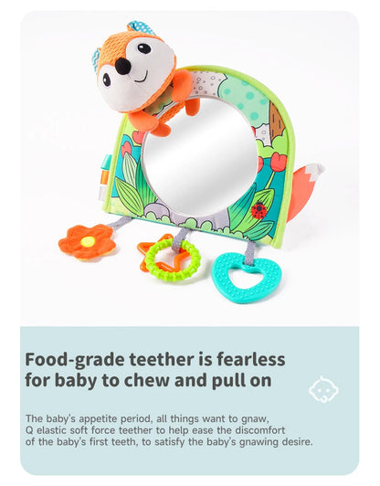 Baby Mirror Car Seat Toys Baby Rear Mirror Hanging Toys Kids Monitor Infant Tummy Time Toys Travel Toys Babies Carseat Toy Gifts